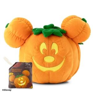 Scentsy Disney Halloween Mickey Mouse Pumpkin Buddy Pillow with Scent Pak NIB